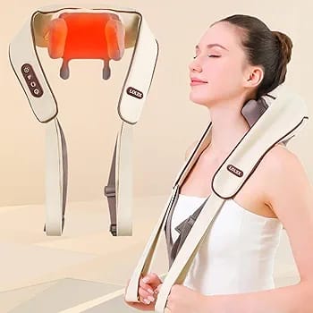 Omni-Relief 360 Pro: The Cordless Deep-Tissue Shiatsu Massager with Advanced Heat Therapy