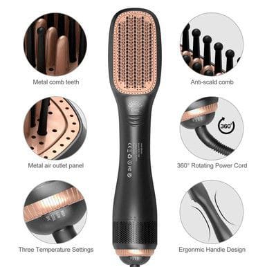 SilkFlow 3-in-1 Ionizing Volumizer: The Professional One-Step Blowout Brush