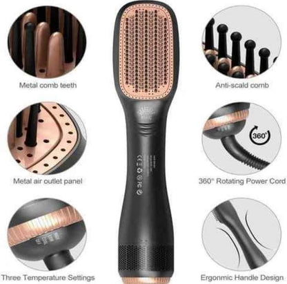 SilkFlow 3-in-1 Ionizing Volumizer: The Professional One-Step Blowout Brush