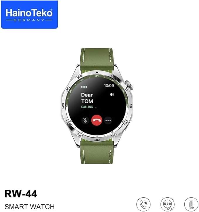 Haino Teko RW-44 Executive Edition: AMOLED HD Smartwatch with 3 Interchangeable Premium Bands