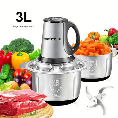 TitanGrind Pro 800: The 3L Stainless Steel Precision Meat & Vegetable Processor