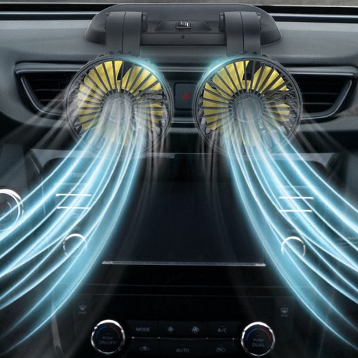 AeroFlow 360: The Ultra-Silent USB Turbine Fan for Instant In-Car Cooling