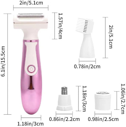 Daling Luxe 4-in-1 Total Grooming System: The Ultimate Precision Shaver & Facial Care Kit