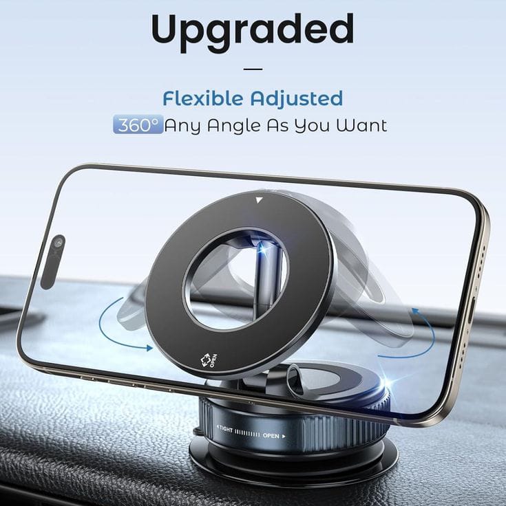 MagVac Elite: The 360° Industrial-Strength Magnetic Vacuum Mount for Any Smooth Surface