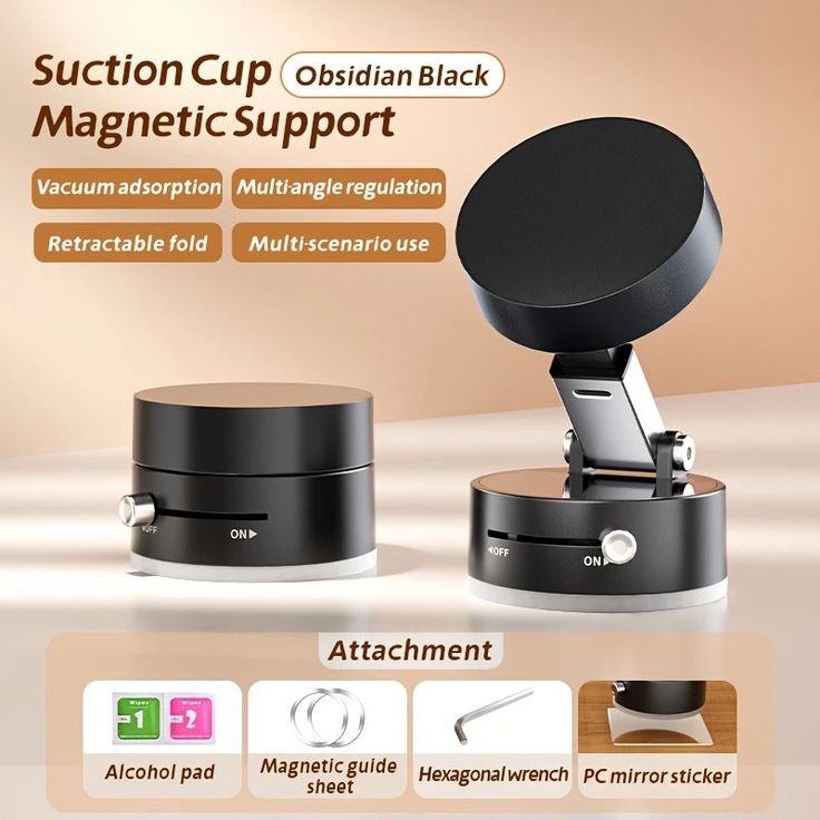 MagVac Elite: The 360° Industrial-Strength Magnetic Vacuum Mount for Any Smooth Surface