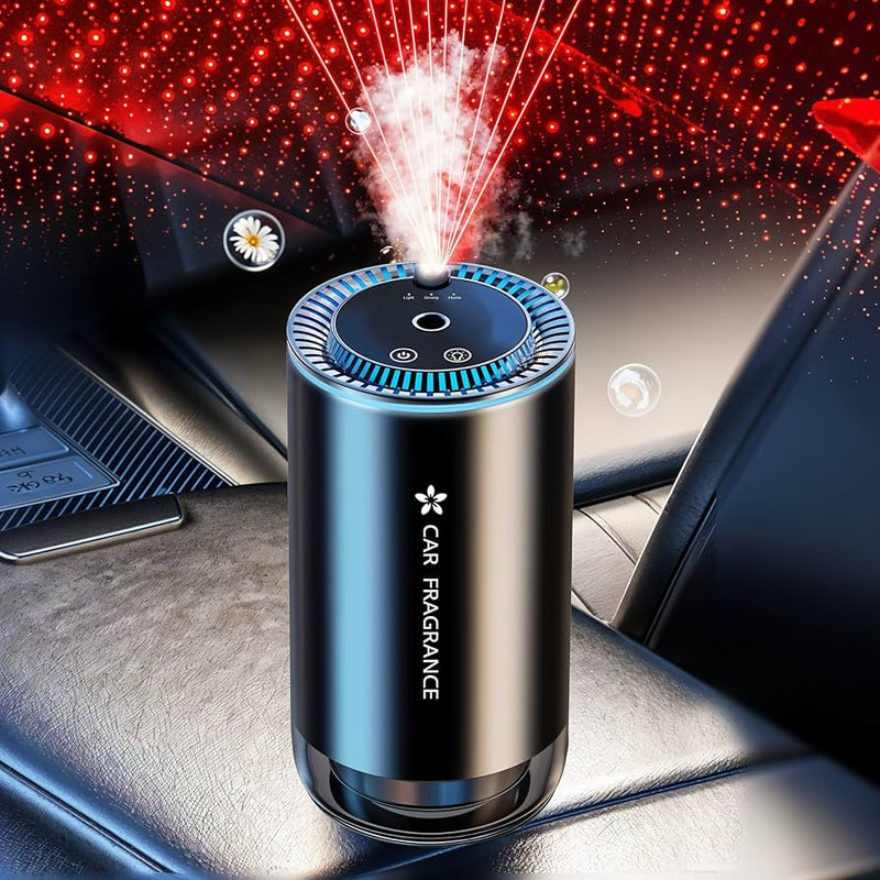 LuminaScent Pro: Intelligent 3-in-1 Smart Car Diffuser & Galaxy Projector