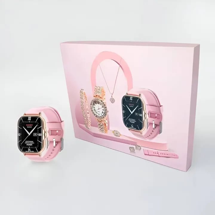 A58 Plus Luxe Elite: The Ultimate 7-in-1 Smartwatch & Jewelry Signature Collection