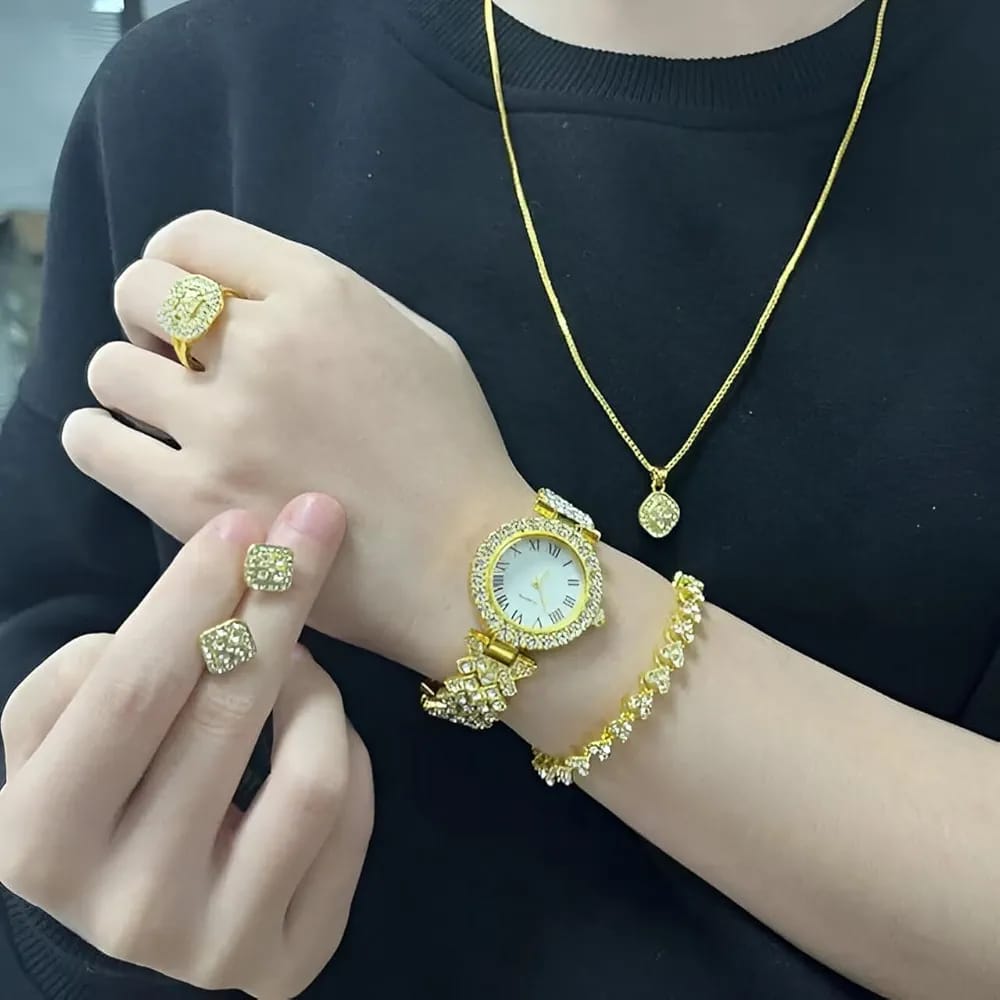 A58 Plus Luxe Elite: The Ultimate 7-in-1 Smartwatch & Jewelry Signature Collection