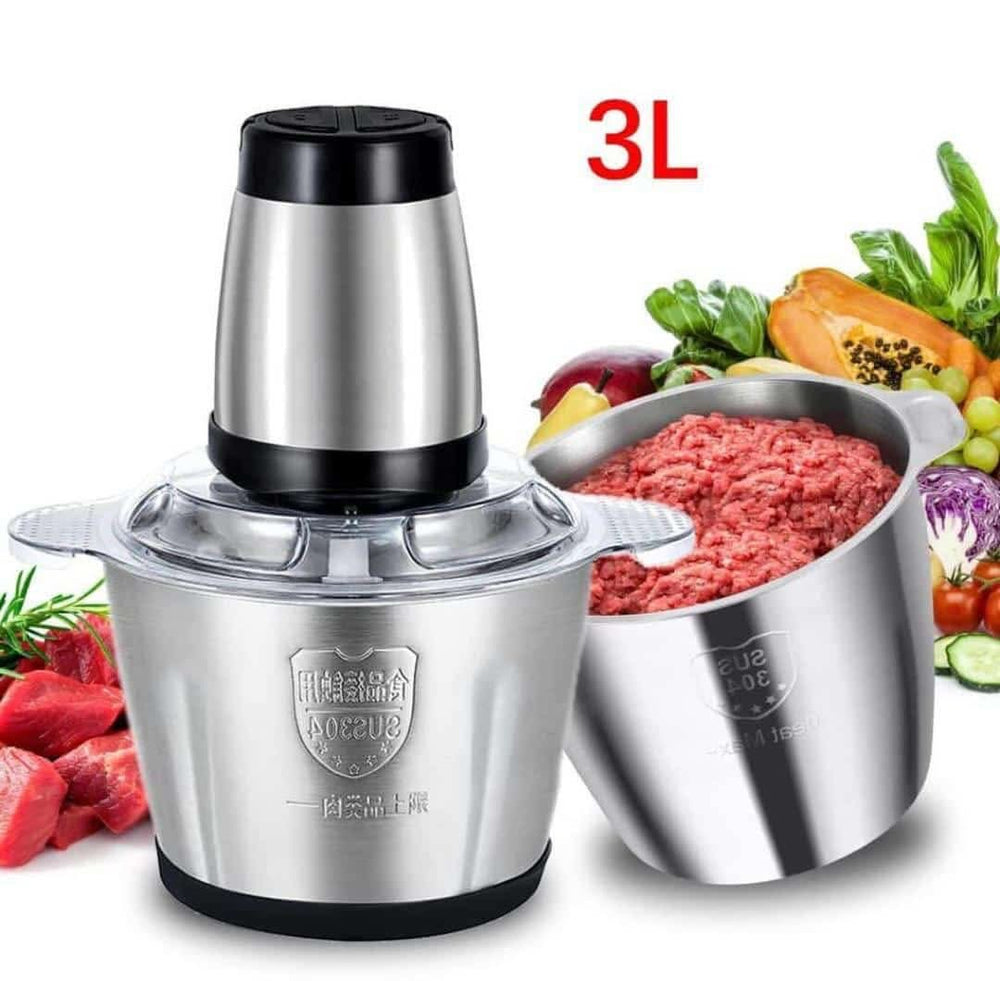 ALSWIFT™ Premium Stainless Steel Electric Food Chopper – Powerful Multi-Function Meat & Vegetable Processor for Fast Kitchen Prep