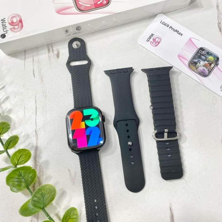 L69 Pro Max Smartwatch – 2.03” HD Display, Bluetooth Calling, Advanced Health Tracking & 3 Premium Straps | alswift.shop