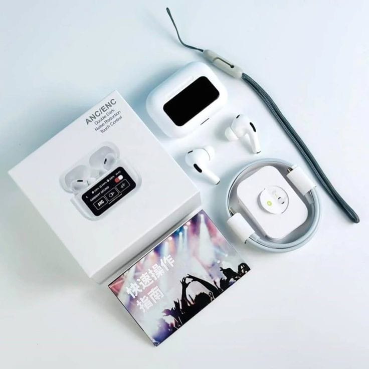 SoundView Elite: Pro Earbuds with Smart LED Touch-Display Case & ANC/ENC Hybrid Noise Cancellation