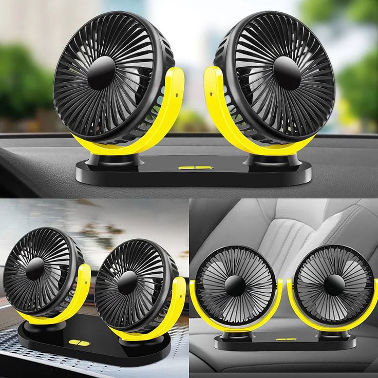 AeroFlow 360: The Ultra-Silent USB Turbine Fan for Instant In-Car Cooling