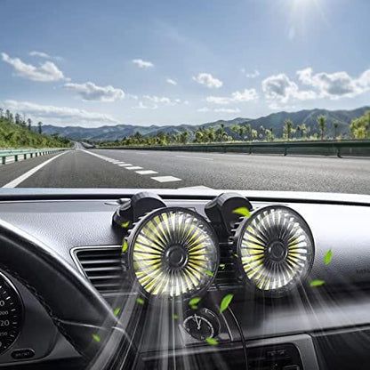 AeroFlow 360: The Ultra-Silent USB Turbine Fan for Instant In-Car Cooling