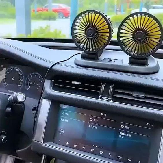 AeroFlow 360: The Ultra-Silent USB Turbine Fan for Instant In-Car Cooling