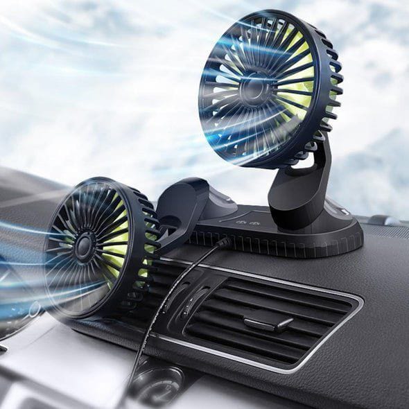 AeroFlow 360: The Ultra-Silent USB Turbine Fan for Instant In-Car Cooling
