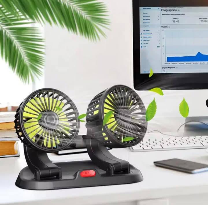 AeroFlow 360: The Ultra-Silent USB Turbine Fan for Instant In-Car Cooling