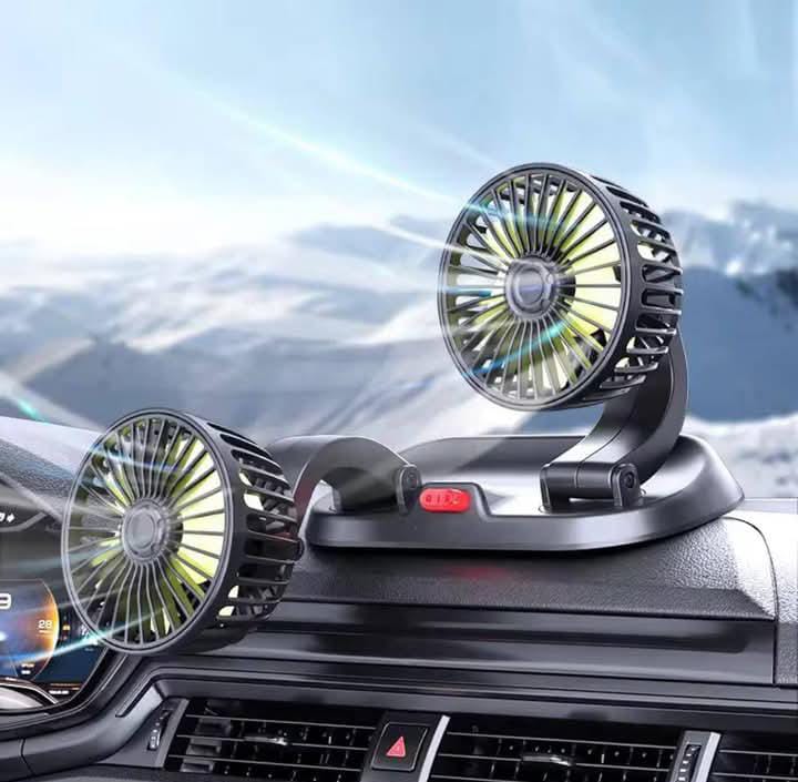 AeroFlow 360: The Ultra-Silent USB Turbine Fan for Instant In-Car Cooling