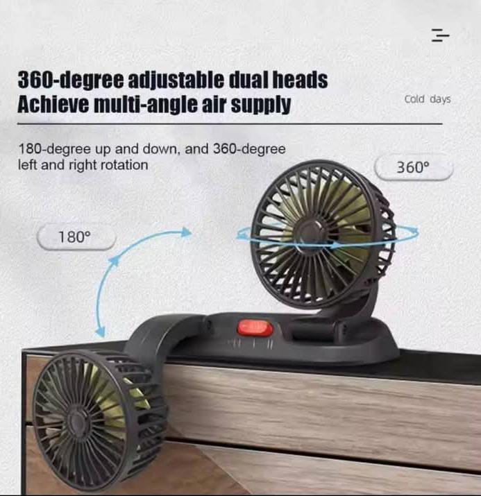 AeroFlow 360: The Ultra-Silent USB Turbine Fan for Instant In-Car Cooling