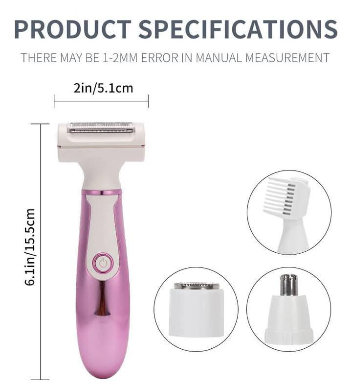 Daling Luxe 4-in-1 Total Grooming System: The Ultimate Precision Shaver & Facial Care Kit
