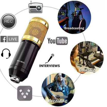StudioMaster Pro: The Ultimate 192kHz/24-Bit USB Condenser Microphone & V8 Live Sound Card Bundle