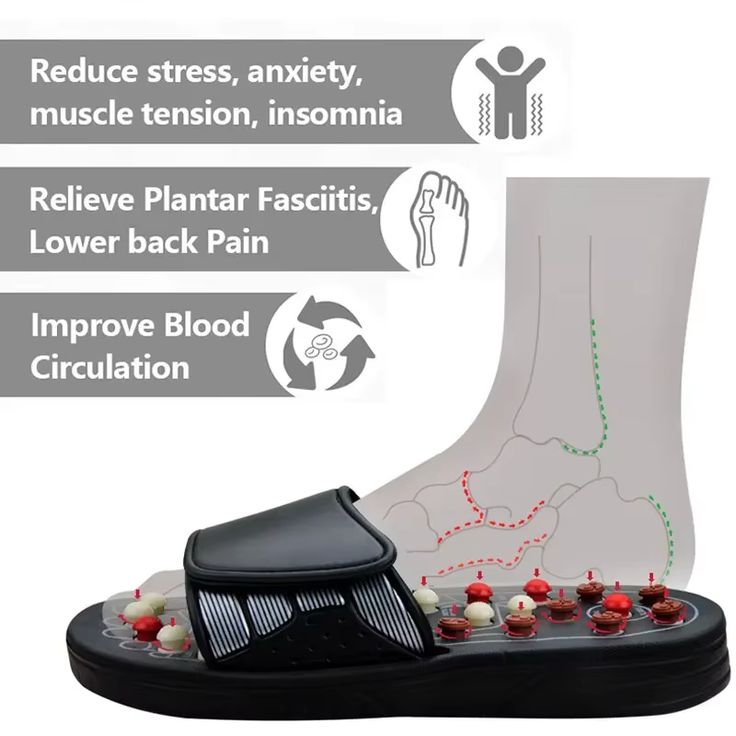 Revitalize Pro: Therapeutic Acupressure Massage Sandals for Total Body Wellness