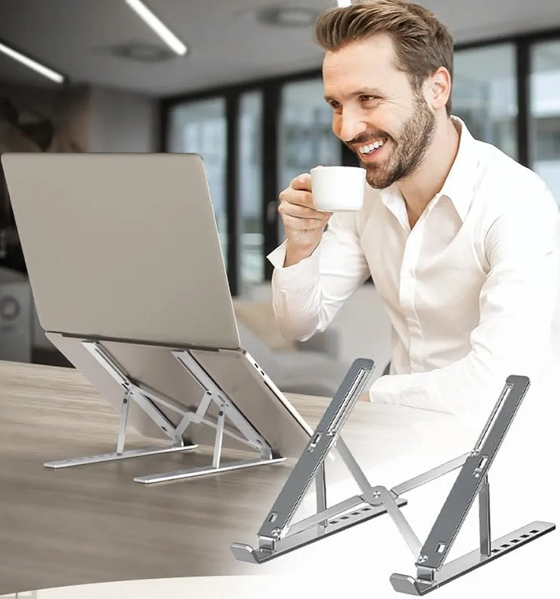 ApexStand Pro: Ultra-Slim Aluminum Multi-Device Ergonomic Lift